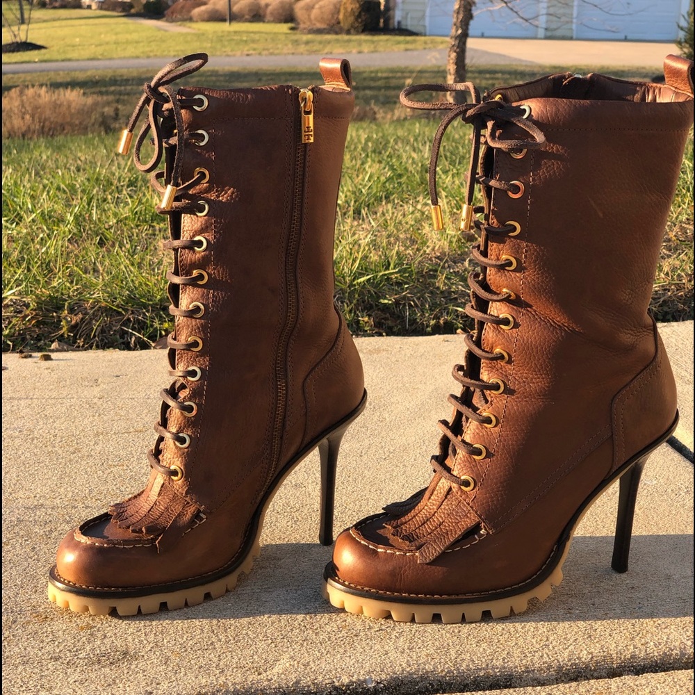 Tory Burch Leather Calf Boot